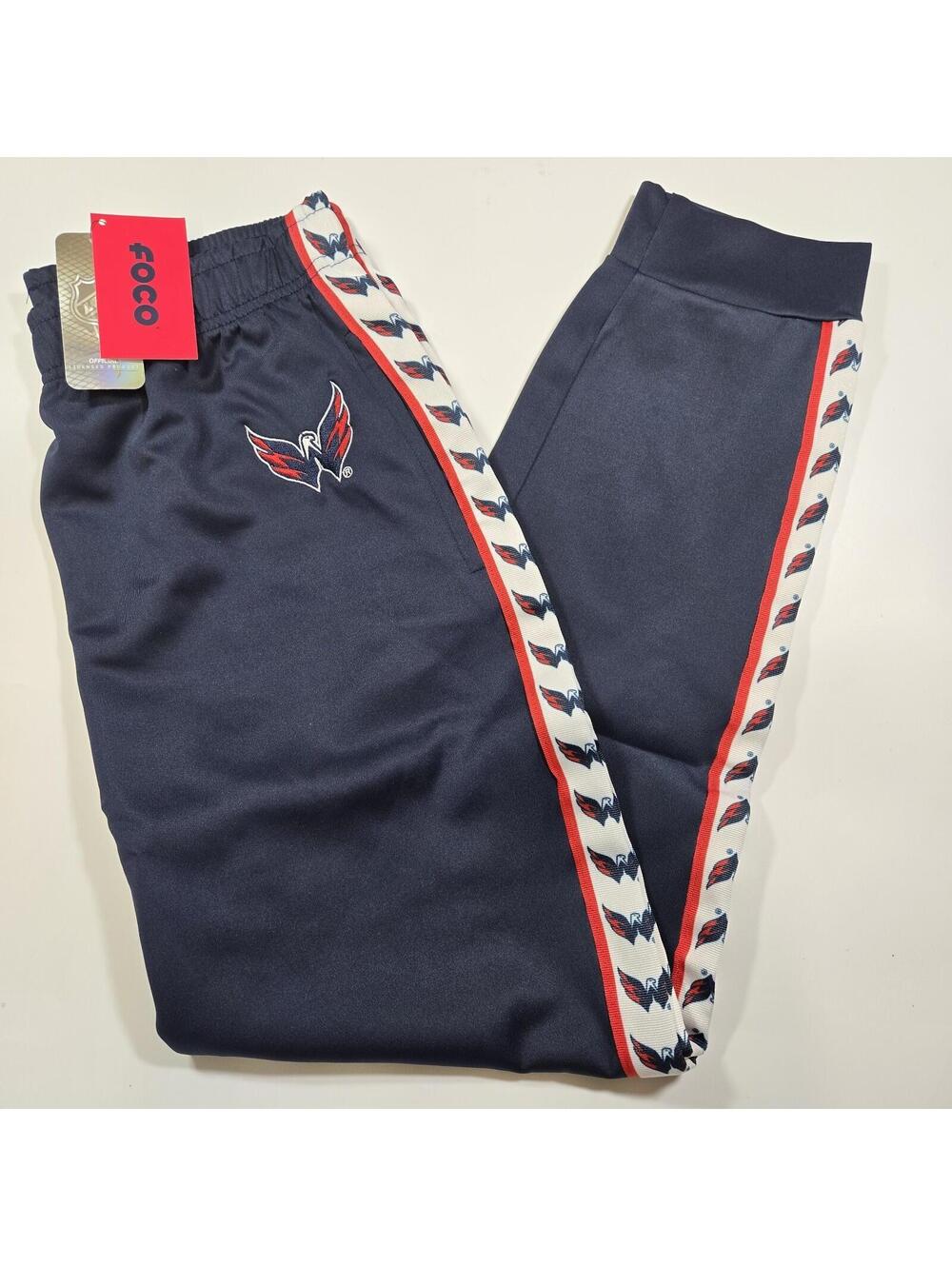 Washington Capitals NHL FOCO Lounge Pants Mens Large Navy Blue NWT Joggers New